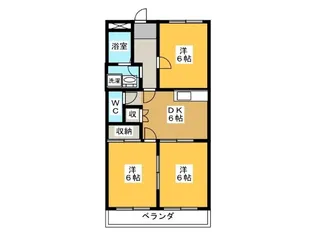 ハイムフロイデ【1階】の間取り