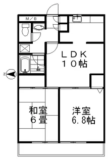 メゾン関第2【3階】の間取り