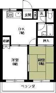 フジハイム-西野川4丁目-【2階】の間取り
