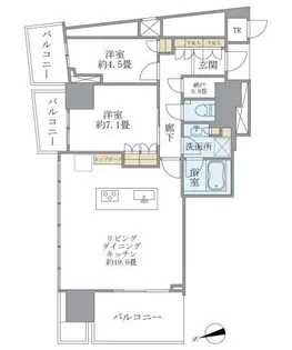 BrilliaTower池袋【29階】の間取り