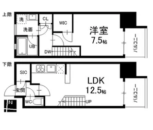 シエルブルー栄【11階】の間取り