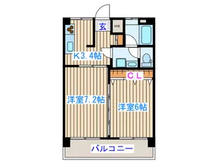 アロエ仙台【5階】の間取り