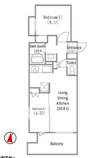 クレストコート吾妻橋レジデンス【6階】の間取り