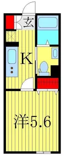 エレガンテ豊四季【2階】の間取り