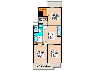 アミニティ-鷺沼【2階】の間取り