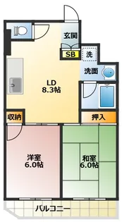 Felease中村【3階】の間取り