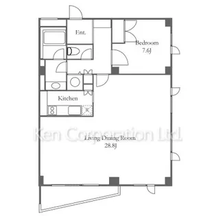H&M南青山【2階】の間取り