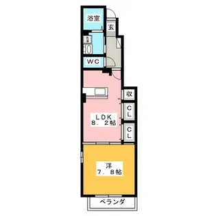 ノイソレイユ【1階】の間取り