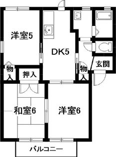 フォーレス諏訪西【2階】の間取り