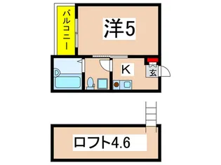 マ・ピエス万福寺2号棟【2階】の間取り