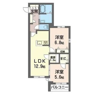 ソレアンジュ【1階】の間取り