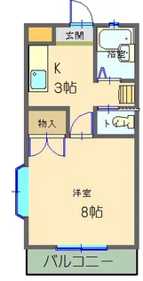サニーハイツ内山【2階】の間取り