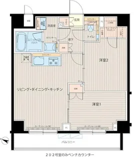 ルーブル中板橋六番館【5階】の間取り
