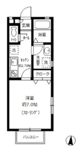 シャルマディオ【2階】の間取り