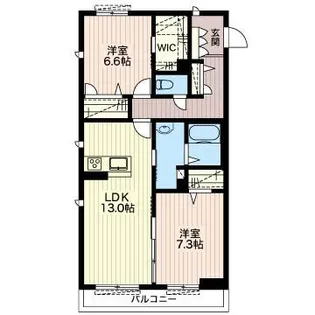 カナルグランデ スイート【3階】の間取り