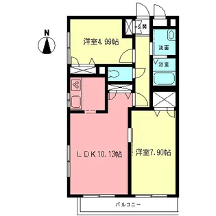ディアコート【1階】の間取り