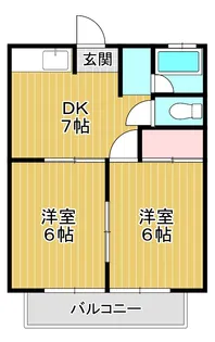 コーポ小原【2階】の間取り
