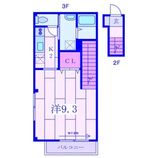AMY横浜【3階】の間取り