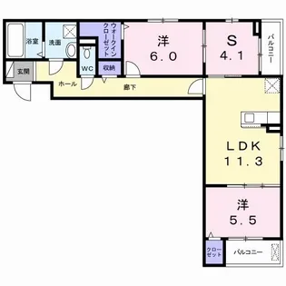 ハイム リーラ【2階】の間取り