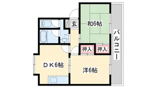 サンフラッツ2 B【2階】の間取り