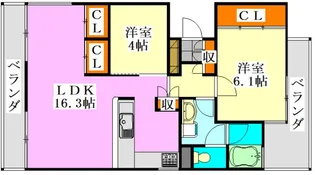 アリソ東船橋【3階】の間取り