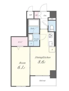 ヒューゲル本郷【6階】の間取り
