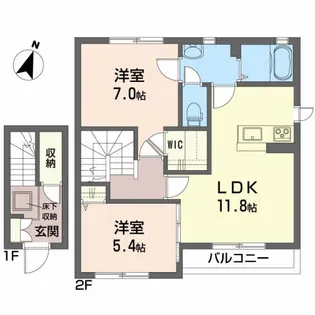 ルナーズ【2階】の間取り