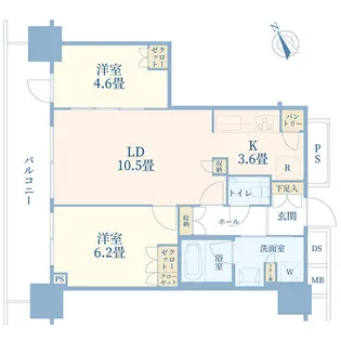 THE TOWER JUJO【9階】の間取り