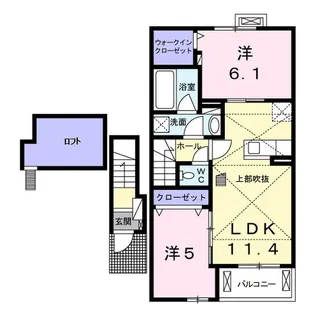 オークリーフ【2階】の間取り