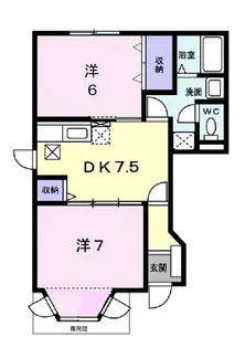 ロイヤルサニーハイツ【1階】の間取り