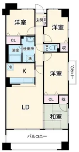 ソーラスフロント富船【10階】の間取り