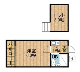 ルミエール星野【1階】の間取り
