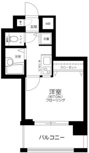 ラグジュアリーアパートメント三田慶大前【6階】の間取り