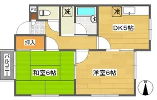 セルティ丸山【1階】の間取り