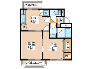 ビレッジハイム【4階】の間取り