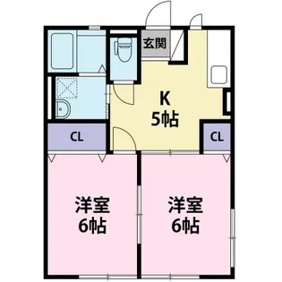 ルミエールB【1階】の間取り