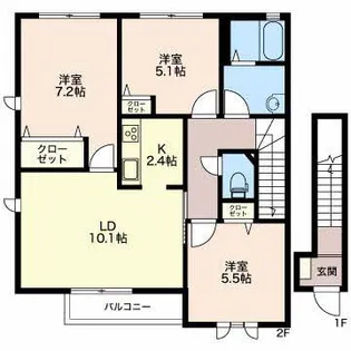 GraceShipノムラ【2階】の間取り