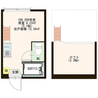 アーバンセントリック【1階】の間取り