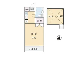 パレスヒル蓮沼【1階】の間取り