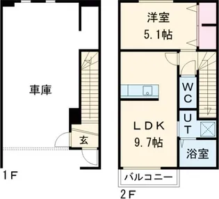 Garace TUKASAの間取り