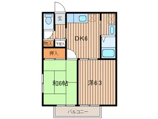 コ-ポアネスト【2階】の間取り