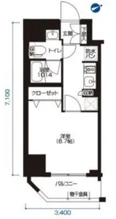 アーバネックス大森【6階】の間取り