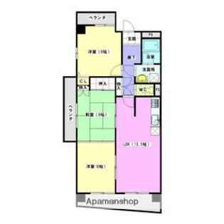 ヒルズ丸和【9階】の間取り