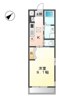 グランディールココ【1階】の間取り