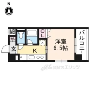 LUXENAKIYOMIZU-GOJO(【2階】の間取り