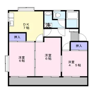 コーポMIZUSAWAII【2階】の間取り