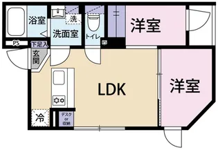 Recorrido Nakanoshinbashi【1階】の間取り