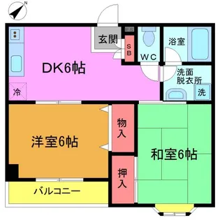 ガーデンコート浦安【3階】の間取り