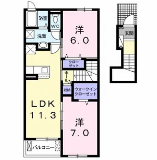 ピュアACE【2階】の間取り