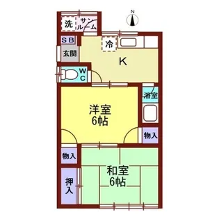 コーポN1【2階】の間取り